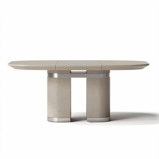 Tafel van beton en aluminium met afmetingen 180 x 100 x 75cm